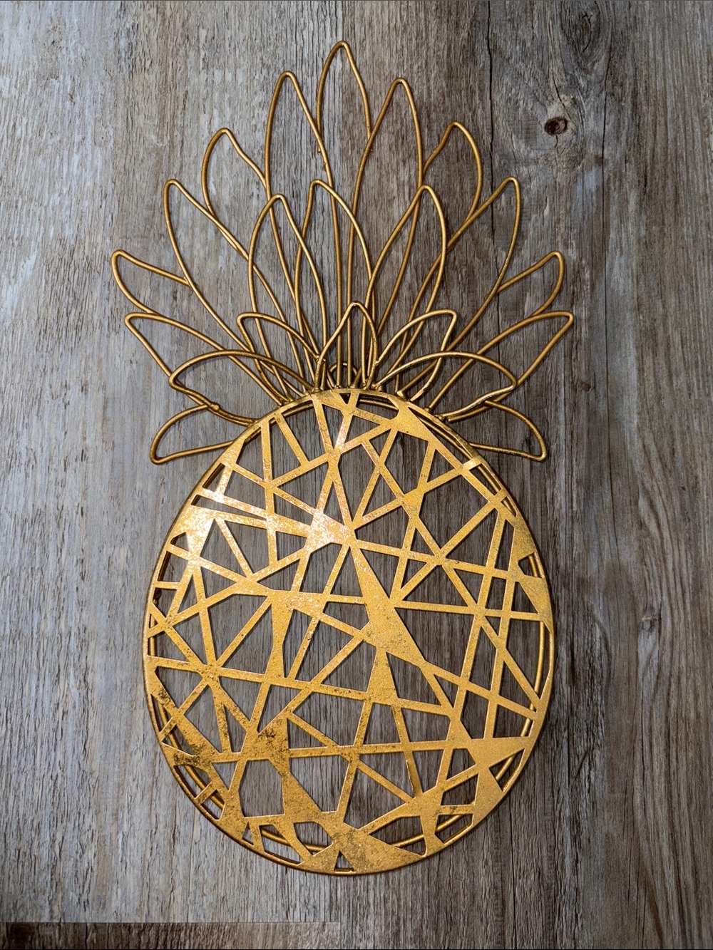 Gold Pineapple Wall Decor